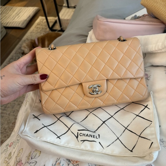 Chanel Classic Medium Flap (beige) - Picture 3 of 16